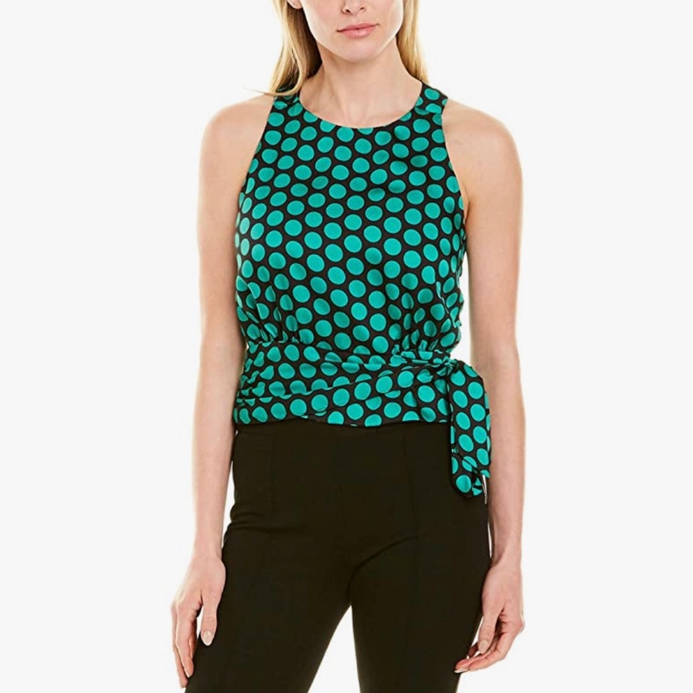 Milly. Lauren Top. Color: Raspberry Multi. Size 4 - image 1